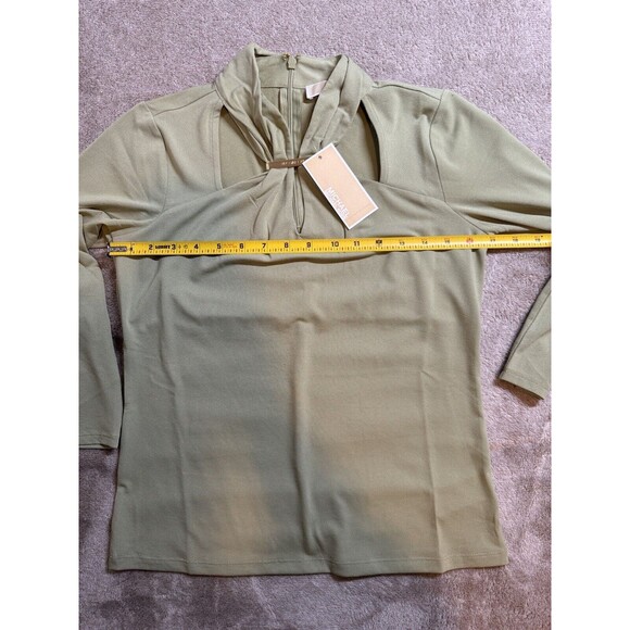 Michael kors Light Sage blouse Size XS - Picture 11 of 13